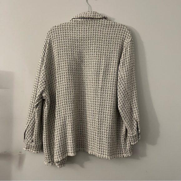 Zara Textured Weave Shirt Jacket 8390/328 - Picture 2 of 5